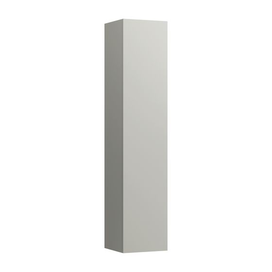 Laufen Hochschrank Kartell 335x350x1650mm, Kieselgrau, 1 Tür Scharnier links 4 Ablagen mit Push/Pull Funktion