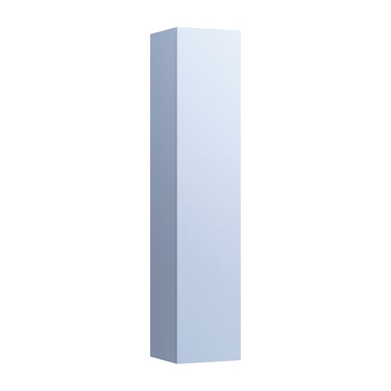 Laufen Hochschrank Kartell 335x350x1650mm, Graublau, 1 Tür Scharnier links 4 Ablagen mit Push/Pull Funktion