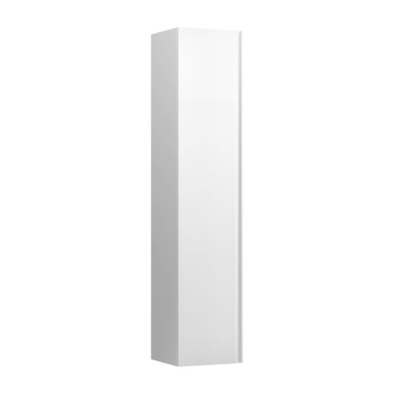 Laufen Hochschrank, MEDA, 335x353x1650mm, Specialcolor, 1 Tür, Scharnier links, 4 Glasabl., Griffleiste integriert, Soft-Close