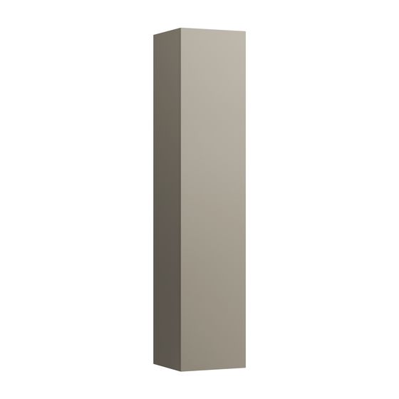 Laufen Hochschrank, Ilbagnoalessi, 334x350x1650mm, Pearlbeige, 1 Tür, Scharnier links, 4 Glasabl., integr. verst. Griffe Rechts