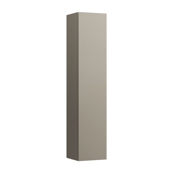 Laufen Hochschrank, Ilbagnoalessi, 334x350x1650mm, Pearlbeige, 1 Tür, Scharnier rechts, 4 Glasabl., integr. verst. Griffe Links