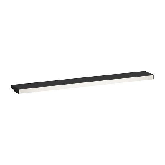 Laufen LED-Leuchte horizontal Frame 25 50x400x13mm, Mattschwarz, für Schalter