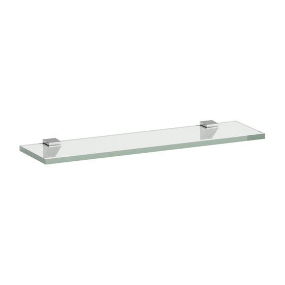 Laufen Glasablage Frame 25 120x450x10mm, Mattschwarz, mit 2 Wandbefestigungen