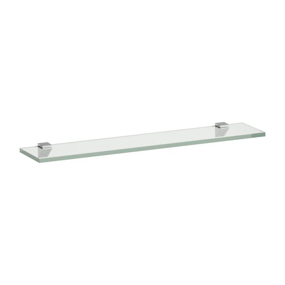 Laufen Glasablage Frame 25 120x600x10mm, Mattschwarz, mit 2 Wandbefestigungen