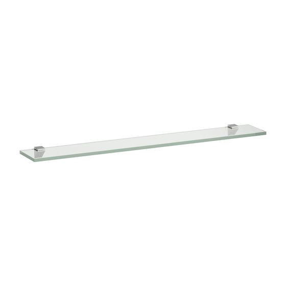 Laufen Glasablage Frame 25 120x800x10mm, Mattschwarz, mit 2 Wandbefestigungen