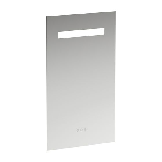 Laufen Spiegel Leelo, LED-Beleuchtung+Ambientelicht+3 Touchsensoren 550x800mm, Ein/Aus/Dimmer/Farbtemperaturwechsel