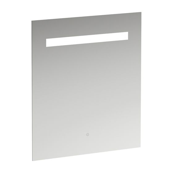 Laufen Spiegel Leelo, LED-Beleuchtung 600x700mm, 1 Touchschalter Ein/Aus/Dimmer