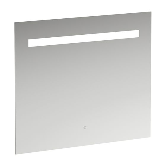 Laufen Spiegel Leelo, LED-Beleuchtung 800x700mm, 1 Touchschalter Ein/Aus/Dimmer