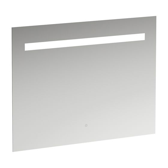 Laufen Spiegel Leelo, LED-Beleuchtung 900x700mm, 1 Touchschalter Ein/Aus/Dimmer