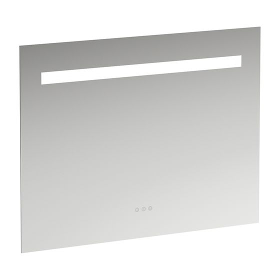 Laufen Spiegel Leelo, LED-Beleuchtung+Ambientelicht+3 Touchsensoren 900x700mm, Ein/Aus/Dimmer/Farbtemperaturwechsel