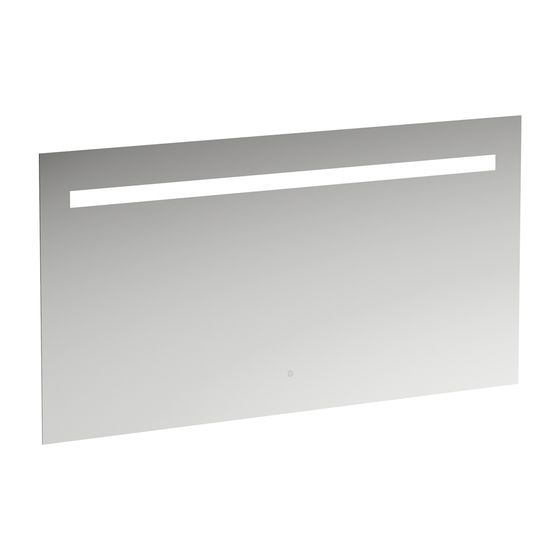 Laufen Spiegel Leelo, LED-Beleuchtung 1300x700mm, 1 Touchschalter Ein/Aus/Dimmer