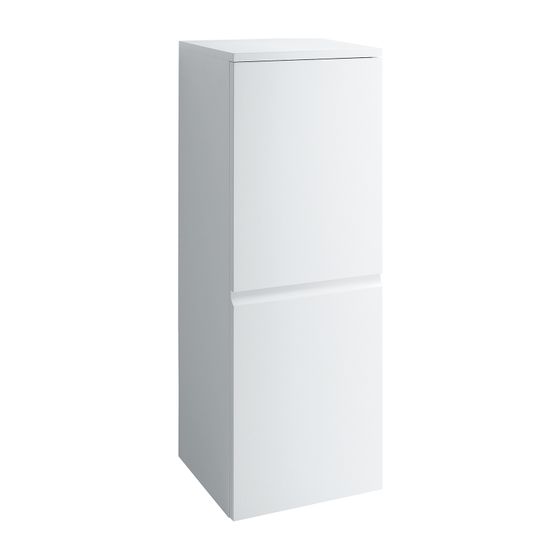 Laufen Halbhochschrank Laufen Pro 335x350x1000mm, Mattweiß, 1 Tür Scharnier rechts 2 Ablagen mit Griffmulde
