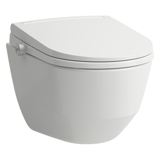 Laufen Dusch-Tiefspül-WC wandhängend Cleanet Pro 530x370x425mm, Lite, spülrandlos, Weiß