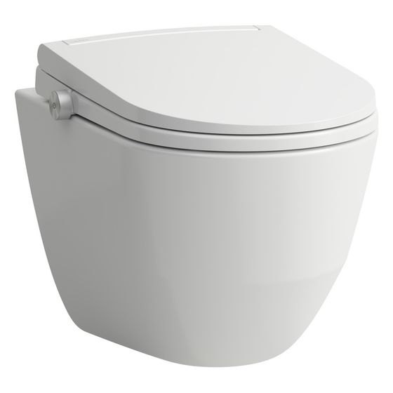 Laufen Tiefspül-WC wandhängend Cleanet Pro, Comfort Lite, spülrandlos, Weiß