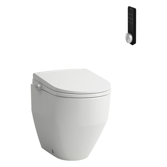Laufen Dusch-Tiefspül-WC bodenstehend Cleanet Pro, Lite-Version, spülrandlos, Weiß