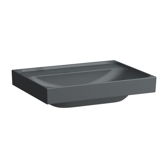 Laufen Aufsatzwaschtisch MEDA 460x600x160mm, Mattgraphit, ohne Hahnloch/Überlauf