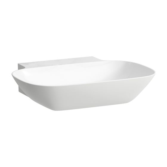 Laufen Aufsatzwaschtisch INO 450x560x145mm, Weiß LCC, ohne Hahnloch/Überlauf