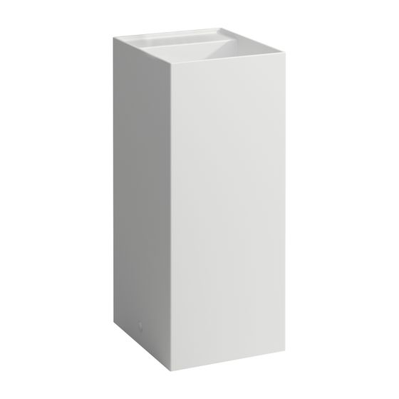 Laufen Waschtisch freistehend Kartell 435x375x900mm, Mattweiß, ohne Hahnloch/Überlauf