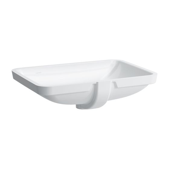 Laufen Einbauwaschtisch von unten Laufen Pro S 450x645x170mm, Weiß, ohne Hahnloch, mit Überlauf