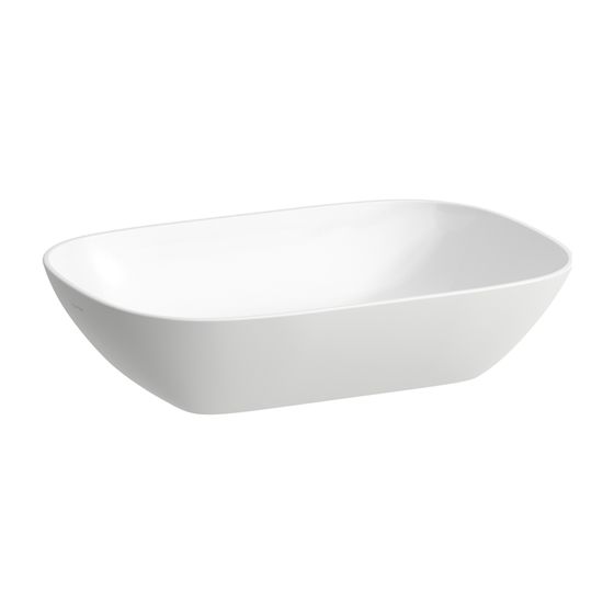 Laufen Waschtisch-Schale INO 350x500x145mm, Weiß, ohne Hahnloch/Überlauf