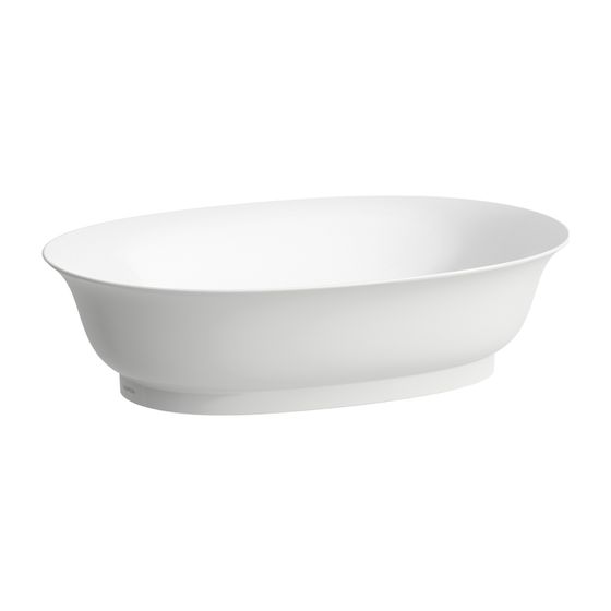 Laufen Waschtisch-Schale The New Classic 380x550x145mm, Weiß LCC, ohne Hahnloch/Überlauf