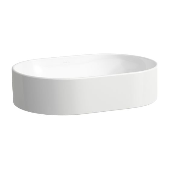 Laufen Waschtisch-Schale Savoy 380x550x155mm, Weiß, oval, ohne Hahnloch, mit Überlauf