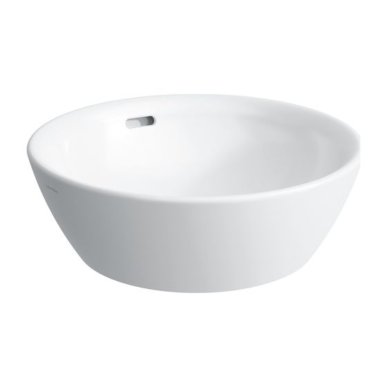 Laufen Waschtisch-Schale Laufen Pro B 420x420x165mm, Weiß LCC, ohne Hahnloch, mit Überlauf