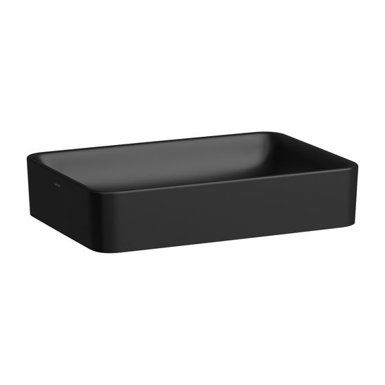 Laufen Waschtisch-Schale Pro S 380x550x125mm, Mattschwarz, rechteckig, ohne Hahnloch/Überlauf