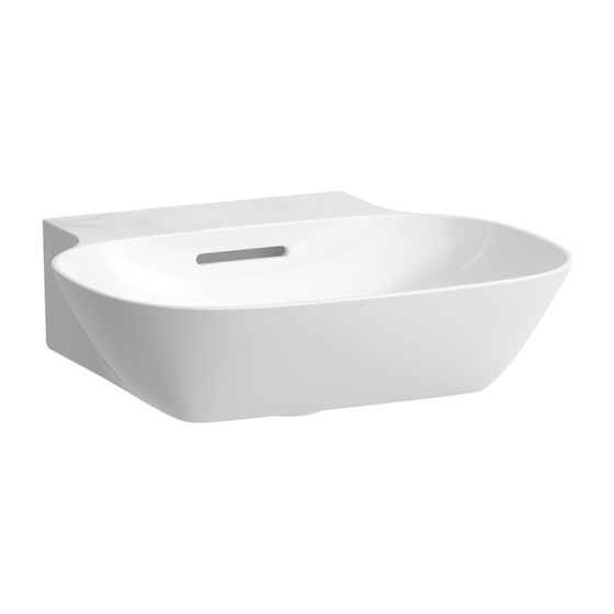 Laufen Handwaschbecken INO 450x410x145mm, Weiß, ohne Hahnloch, mit Überlauf