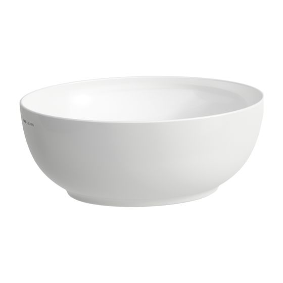 Laufen Waschtisch-Schale Ilbagnoalessi 380x450x170mm, Weiß LCC, ohne Hahnloch/Überlauf, oval