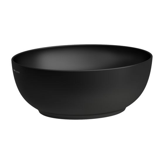 Laufen Waschtisch-Schale Ilbagnoalessi 380x450x170mm, Mattschwarz, ohne Hahnloch/Überlauf, oval