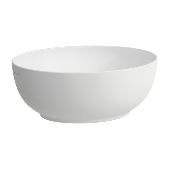 Laufen Waschtisch-Schale Ilbagnoalessi 380x450x170mm, Mattweiß, ohne Hahnloch/Überlauf, oval