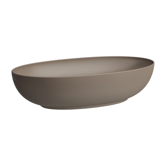 Laufen Waschtisch-Schale Ilbagnoalessi 380x700x170mm, Kaffee Matt, ohne Hahnloch/Überlauf, oval