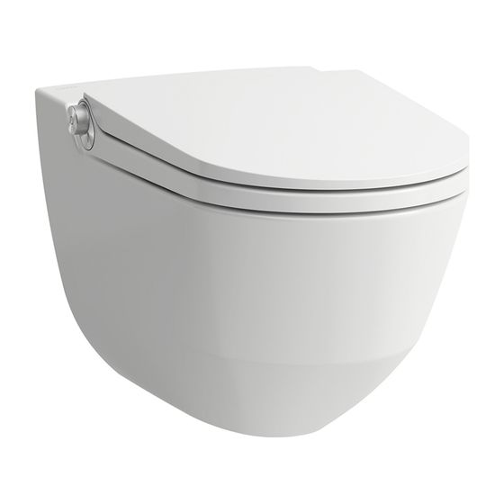 Laufen Riva Dusch-Tiefspül-WC spülrandlos und wandhängend 600x355x405mm, mit Laufen Clean Coat(LCC), Weiß