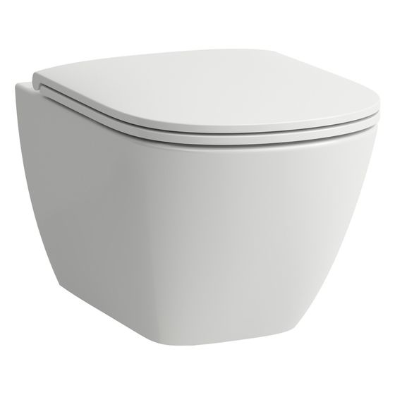 Laufen Tiefspül-WC wandhängend Lua 520x360mm, spülrandlos, Silent Flush, verdeckte Befestigung, Weiß