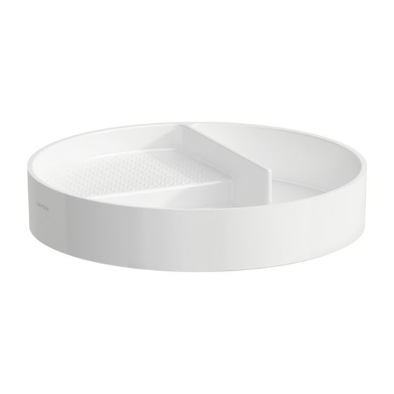Laufen Aufbewahrungsschale VAL 325x325x60mm, Weiß LCC, rund
