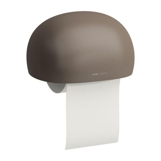 Laufen Keramischer Papierrollenhalter, Ilbagnoalessi, 150x185x110mm, Kaffee Matt, Montage geschraubt