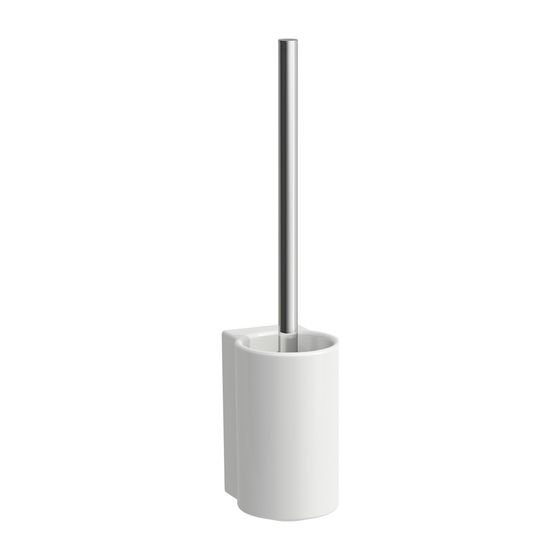 Laufen WC-Bürstengarnitur mit Klosettbürste VAL 105x90x150mm, Mattweiß, Saphirkeramik