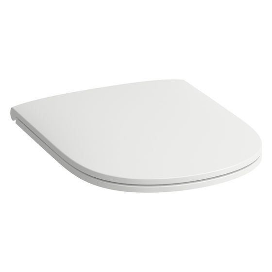 Laufen WC-Sitz mit Deckel Lua Slim, mit Absenkautomatik, abnehmbar, Weiß matt