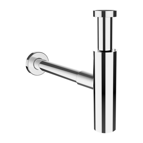 Laufen Siphon DN 32 mit verlängertem Ablaufrohr verchromt