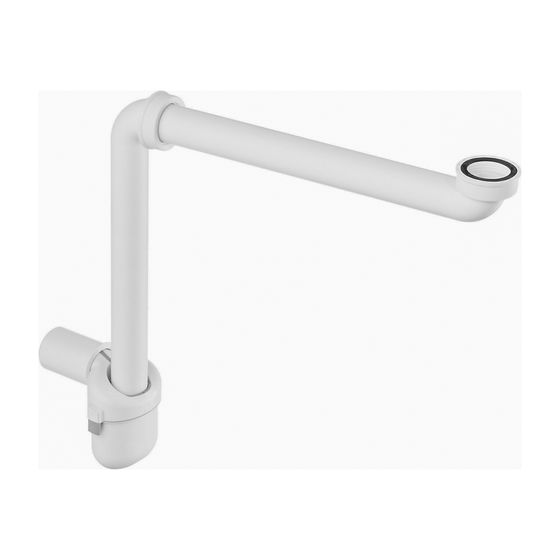 Laufen Raumspar Möbelsiphon DN 40 Kunststoff, Weiß