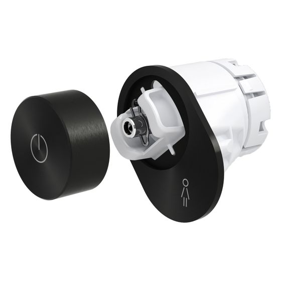 Laufen Controller mit Drehknopf Cleanet Riva, Schwarz