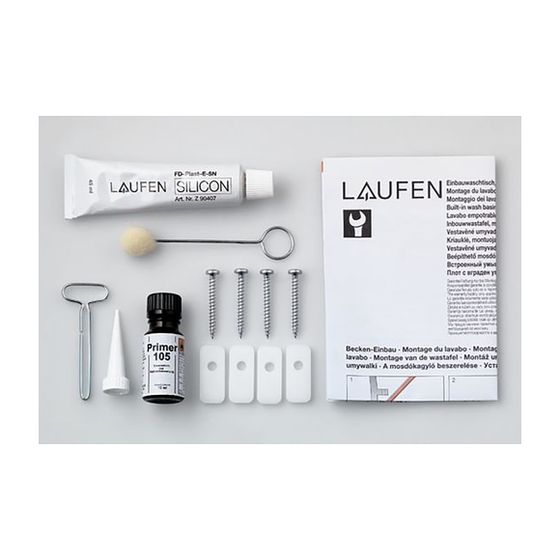 Laufen Montageset für Einbauwaschtisch von unten BIJOU, BIROVA, FIORA, Savoy