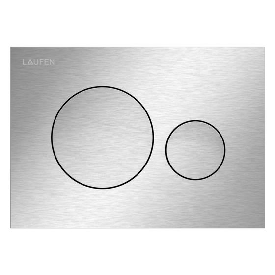 Laufen Betätigungsplatte Ineo Moon 203x145x6mm, mit Dual-Flaush Edelstahl gebürstet