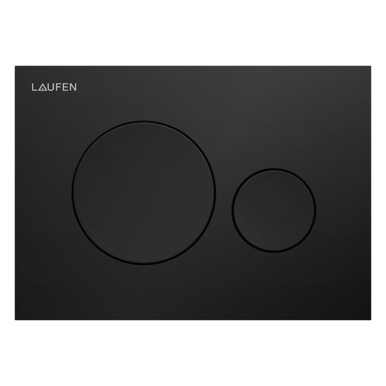 Laufen Betätigungsplatte Ineo Moon 203x145x6mm, mit Dual-Flaush Titanischwarz matt