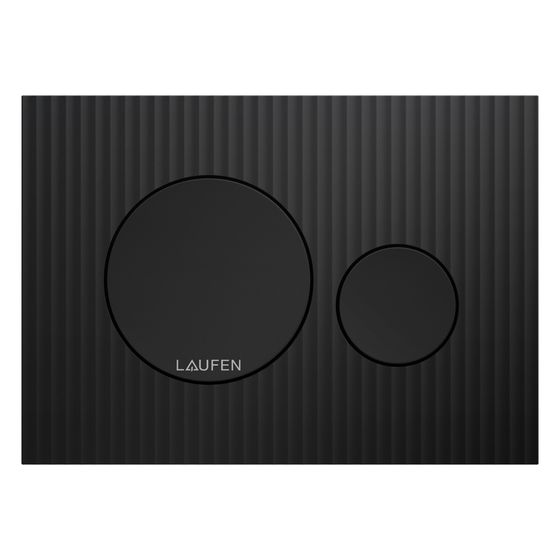 Laufen Betätigungsplatte Ineo Moondance 203x145x6mm, mit Dual-Flaush Titanschwarz matt