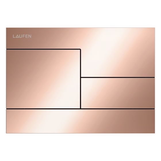 Laufen Betätigungsplatte Ineo Skyline 208x148x6mm, mit Dual-Flush, Kunsstoff, PVD, Rosègold glänzend