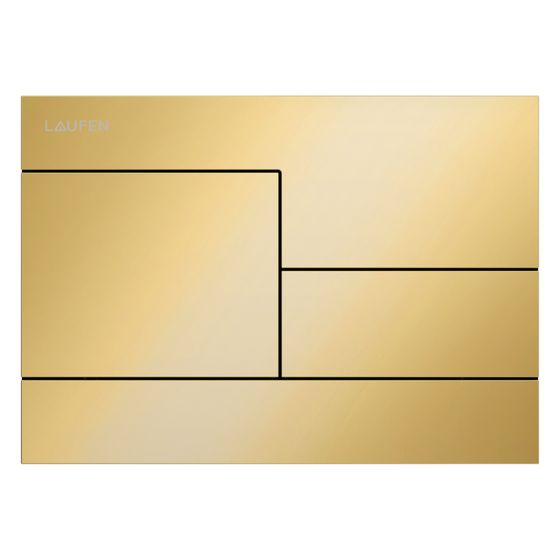 Laufen Betätigungsplatte Ineo Skyline 208x148x6mm, mit Dual-Flush, Kunsstoff, PVD, Blassgold matt