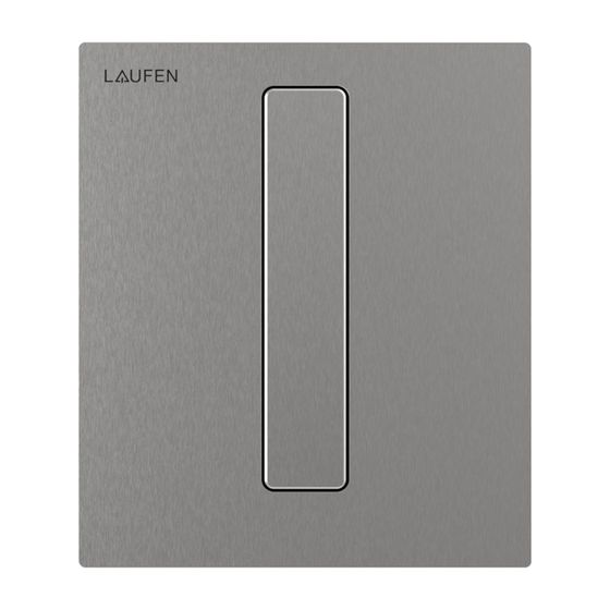 Laufen Urinal Drückerplatte AU103 INEO, 125x145x10mm, aus Edelstahl gebürstet