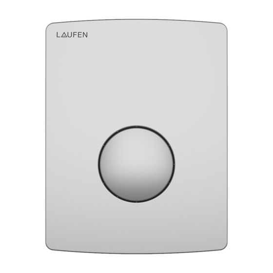 Laufen Urinal Drückerplatte AU109 INEO, 126x162x17mm, Chrom, aus Kunststoff, Matt